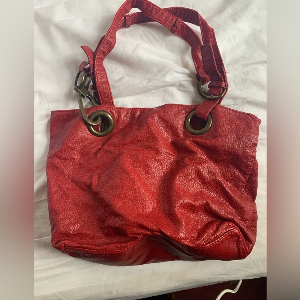 Red braciano purse/hand bag - Picture 2 of 3